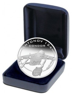 Cook Islands 2008 1$ Antonov An 124 Condor Proof 1 Oz .999 Silver Coin LIMITED