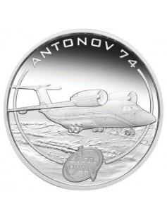Cook Islands 2008 1$ Antonov An 74 Proof 1 Oz .999 Silver Coin LOW MINTAGE