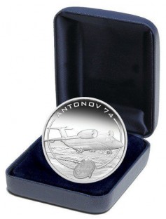 Cook Islands 2008 1$ Antonov An 74 Proof 1 Oz .999 Silver Coin LOW MINTAGE