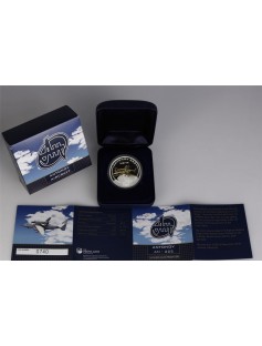 Cook Islands 2008 1$ Antonov An 225 Mriya 24K GOLD Gilded Proof 1Oz Silver Coin