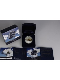 Cook Islands 2008 1$ Antonov An 74 24K GOLD Gilded Proof 1Oz .999 Silver Coin