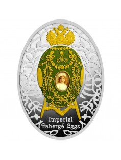 Niue Island 2015 $1 Imperial Fabergé Eggs - Alexander Palace 16.81g Silver Coin