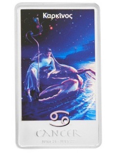 Niue 2011 2$ Zodiac Series Cancer 1Oz .999 Proof Silver Coin LIMITED