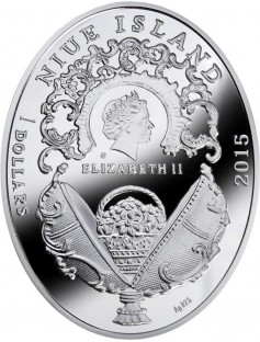 Niue Island 2015 $1 Imperial Fabergé Eggs - Alexander Palace 16.81g Silver Coin