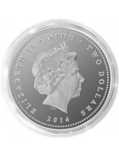 Niue Islands 2014 2$ ANNE GEDDES HEARTFELT 1 Oz Silver Coin IV Release