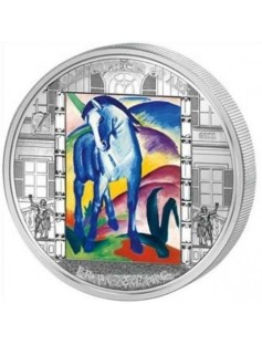 Cook Islands 2011 20$ Masterpieces of Art FRANZ MARC BLUE HORSE 3 Oz Silver Coin