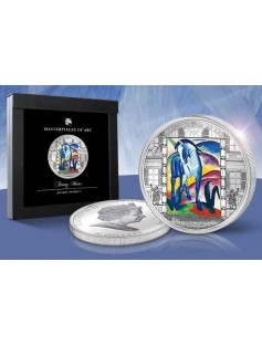 Cook Islands 2011 20$ Masterpieces of Art FRANZ MARC BLUE HORSE 3 Oz Silver Coin