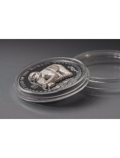 Mongolia 2016 500 Togrog Year of the Monkey High Relief Black Proof Silver Coin