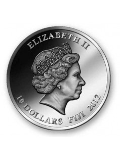 Fiji 2012 $10 KORI AGUNG - TEMPLE GATES Silver Coin MINTAGE *999* ONLY