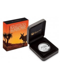 Australia 2011 1$ AUSTRALIAN KANGAROO HIGH RELIEF Proof 1Oz Silver Coin