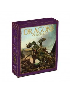 Tuvalu 2012 1$ Dragons of Legend BULGARIAN THREE HEADED DRAGON 1 Oz Silver Coin