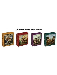 Tuvalu 2012 1$ Dragons of Legend ST GEORGE AND THE DRAGON 1 Oz Silver .999 Coin