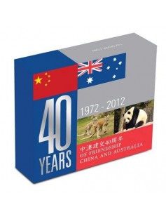 Australia 2012 1$ China & Australia 40 Years of Friendship 1 Oz .999 Silver Coin