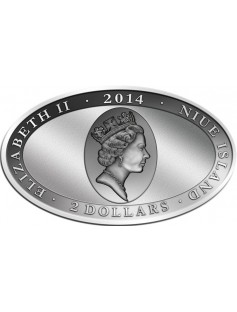 Niue 2014 $2 Housefly XL Relief 1 Oz Silver Coin with Digital Printing 5C