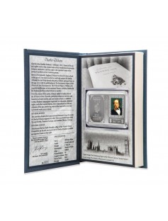 Niue 2015 $2 Charles Dickens 1812 - 1870 Proof 1 Oz Silver Coin Book- style case