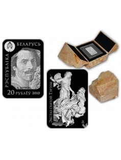 Belarus 2010 20 Roubles World of Sculpture Theresa Silver Coin LIMITED MINTAGE