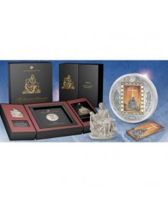 Cook 2014 20$ Michelangelo's Pieta Masterpieces of Art 3oz Silver Gold Coin