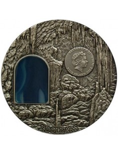 Niue 2013 2$ SECRETS OF LICHTENSTEIN Crystal Art Castle Window 2oz Silver Coin