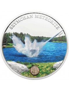 Cook Islands 2012 5$ SEYMCHAN METEORITE Proof Silver Coin LIMITED MINTAGE