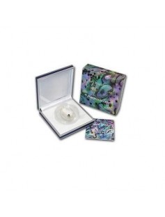 Palau 2012 $5 Haliotis Iris Pearl II Oyster 3D Shell Convex Silver Proof Coin