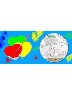 Cook Islands 2014 5$ Paint Your Coin - First Love Proof Silver Coin *LIMIT 1500*