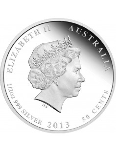 Australia 2013 50ct Australian Bush Babies II Echidna 1/2 Oz Silver Proof Coin