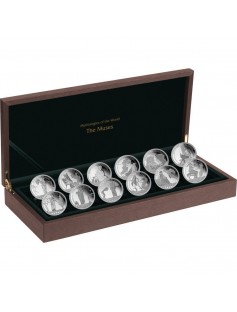 Fiji 2011 12x2$ Mythologies of the World Muses 12 x 25g Silver Coin Proof Set