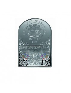Andorra 2012 15D MADONNA VIRGIN under Apple TREE Lucas Cranach Silver Coin