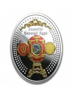 Niue 2015 1$ Imperial Faberge Eggs Third Imperial Egg 16,81g Silver Coin