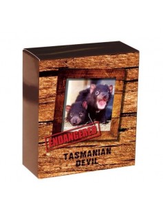 Tuvalu 2013 1$ TASMANIAN DEVIL Extinct Endangered 1oz Silver Proof Coin