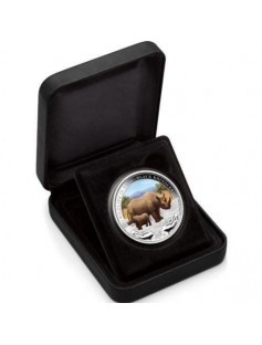 Tuvalu 2012 1$ Wildlife in Need Black Rhinoceros Proof .999 1 Oz Silver Coin