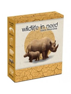 Tuvalu 2012 1$ Wildlife in Need Black Rhinoceros Proof .999 1 Oz Silver Coin