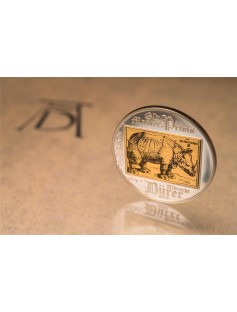 Cook Islands 2013 $5 Albrecht Durer - Rhinoceros Silver Coin Mintage only 2500