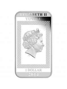 Tuvalu 2014 1$ Charlie Chaplin Anniversary 100 years of Laughter 1oz Silver Coin
