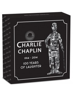 Tuvalu 2014 1$ Charlie Chaplin Anniversary 100 years of Laughter 1oz Silver Coin