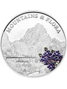 Palau 2012 $5 Mountains and Flora Biberkopf Silver Coin Proof Mintage Only 2500