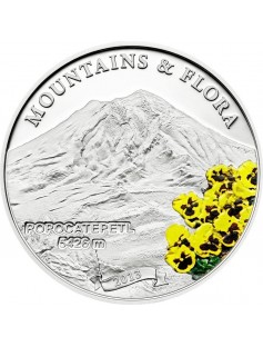 Palau 2013 5 $ Mountains and Flora - PIS PALÜ PALU 20 g Silver Coin NEW