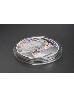 Palau 2014 $5 The Fall of the Berlin Wall 25 g Silver Proof Coin double portrait