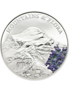 Palau 2013 5 $ Mountains and Flora - POPOCATEPETL Mexico 20 g Silver Coin NEW