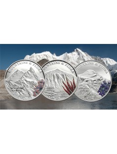 Palau 2014 $5 Mountains and Flora 2014 II Cho Oyu Himalaya 20g Silver Proof Coin