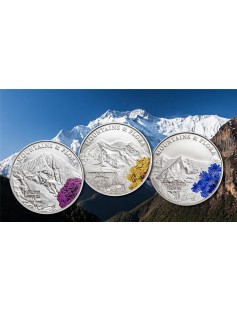 Palau 2014 $5 Mountains and Flora 2014 III Mt Rainier Washington 20g Silver Coin