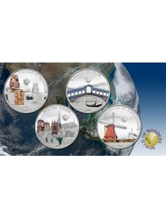 Palau 2014 $5 World of Wonders X Colossi of Memnon 20 g Silver Proof Coin