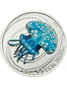 Pitcairn 2010 2$ 1/2Oz Silver Deep Sea Fish Anoplogaster Cornuta Coin