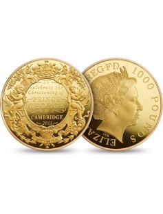UK 2013 1000 Pounds Christening Prince George of Cambridge 1Kg Gold Coin KILO