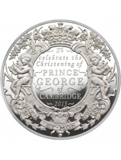 UK 2013 500 Pounds Christening Prince George of Cambridge 1Kg Silver Coin KILO
