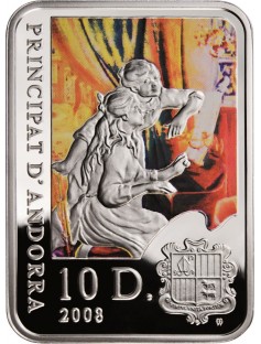Andorra 2008 10 Diners Painters of the World - AUGUSTE RENOIR 28,28g Silver Coin