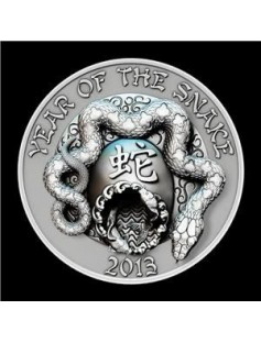 Rwanda - 2013 - 3x500 Franks - Year of the Snake - 3D Set - SNAKES - 3x1oz - NEW