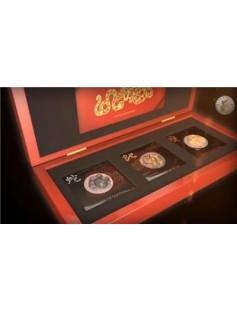 Rwanda - 2013 - 3x500 Franks - Year of the Snake - 3D Set - SNAKES - 3x1oz - NEW