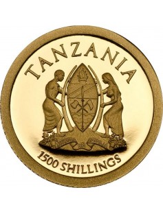 Tanzania 2015 1500 Shilling In Memory of the Holy Pope 0,5g LIMITED Silver Coin