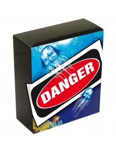 Tuvalu 2011 1 $ Deadly and Dangerous BOX JELLYFISH 1 Oz Silver Coin NEW